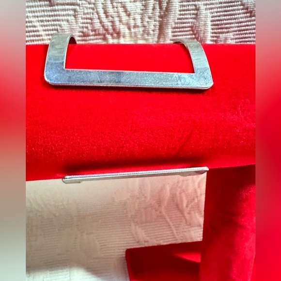 CUFF BRACELET Horn Shape Silver-Tone Pave Crystal Glass Faux Turquoise 5494 P - Picture 10 of 11